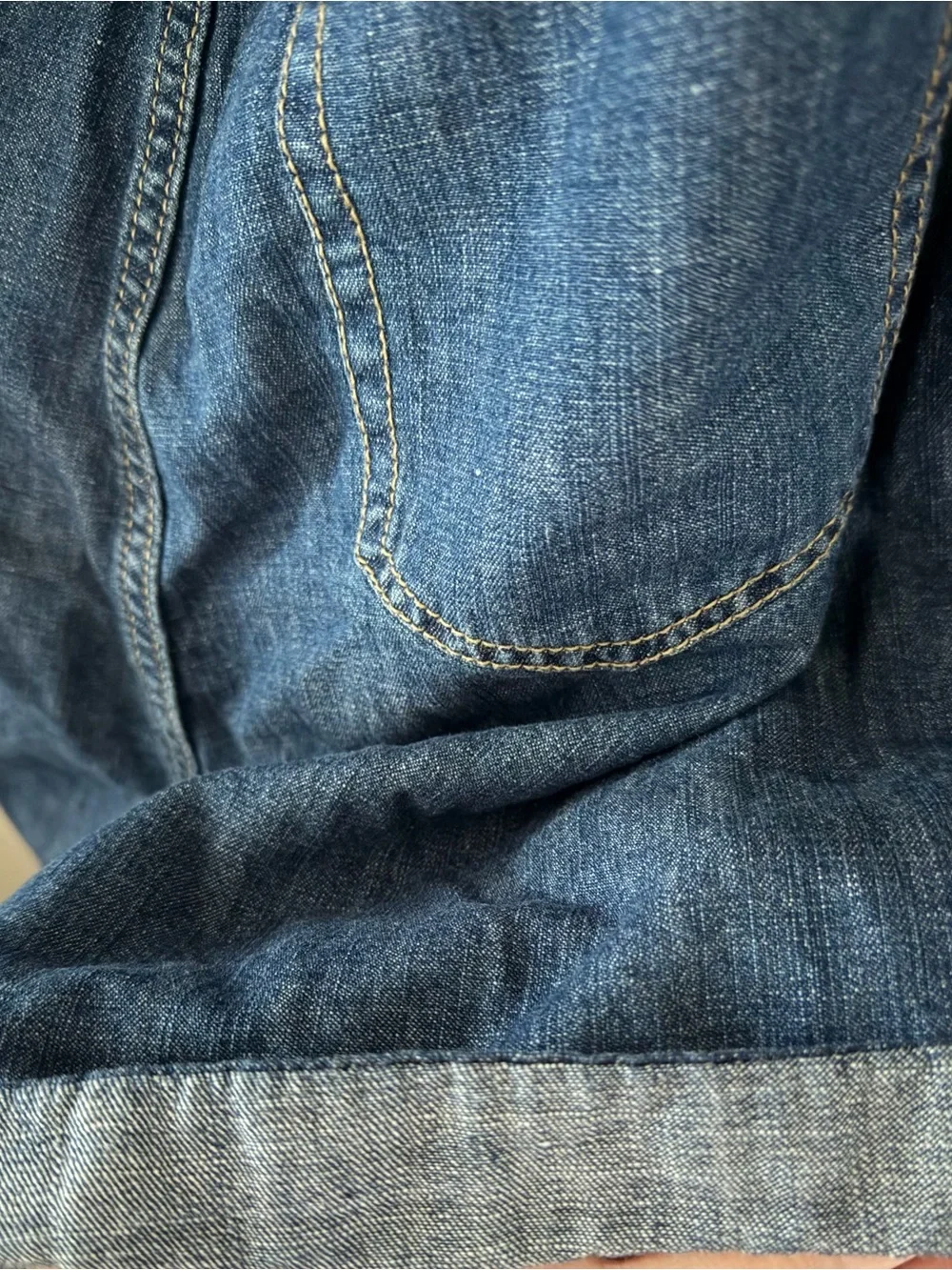 Torrid Baggy High Rise Tie Belt Lightweight Denim Short Size 16- 4.5
